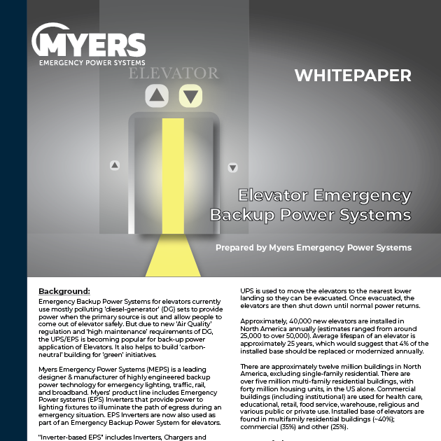 White Papers   Myers Emergency Power Systems